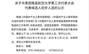 关于共青团南昌航空大学第三次代表大会代表候选人初步人选的公示
